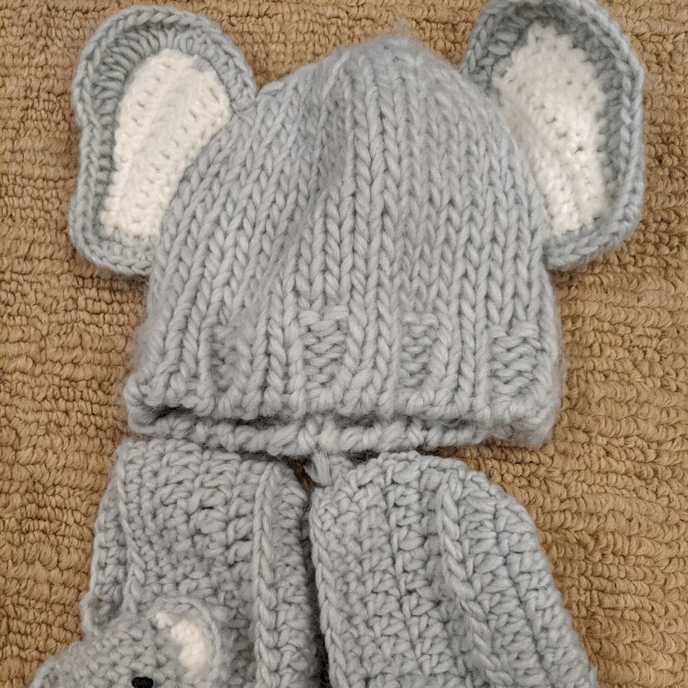 Hat and Booties for Baby